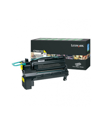 Lexmark C792 Yellow Extra High Yield Return Program Print Cartridge (20K) for C792de / C792de Gov HV / C792de Gov LV / C792dhe / C792dhe Gov LV / C792dte / C792e