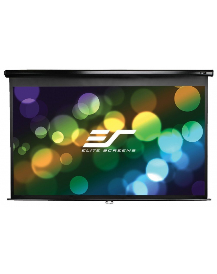 Elite Screens M150UWH2 Manual Pull Down Screen 150'' 16:9 / Diagonal 375cm, W 332cm x H 186,7cm / Black case / Dual wall główny