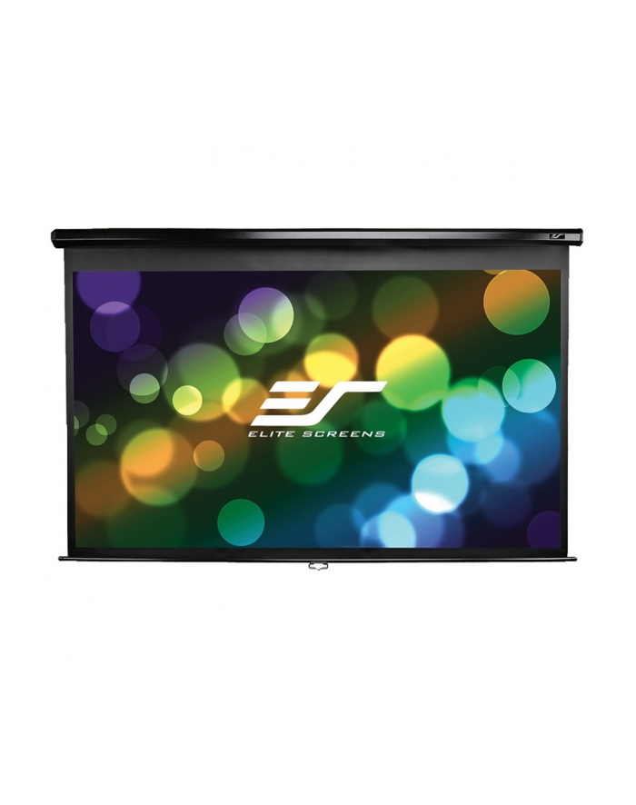 Elite Screens M92UWH Manual Pull Down Screen 92'' 16:9 / Diagonal 230cm, W 203.7cm x H 114.6cm / Black case / Dual wall główny