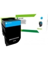 Lexmark 70x Cyan Toner Cartridge High Corporate (3k) for CS310, CS410, CS510 - nr 17