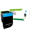 Lexmark 70x Cyan Toner Cartridge High Corporate (3k) for CS310, CS410, CS510 - nr 21