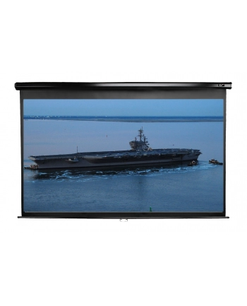 Elite Screens M100UWH Manual Pull Down Screen 100'' 16:9 / Diagonal 250cm, W 221cm x H 124.5cm / Black case / Dual wall nr 1