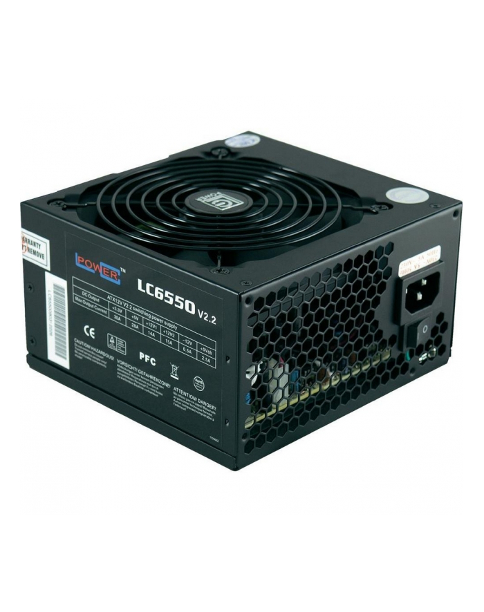 ZASILACZ LC-POWER 550W LC6550 V2.2 80+ 120mm 4 x SATA 2 x PATA   1x PCIe BLACK Active PFC główny