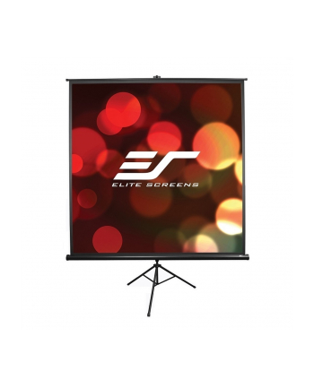 Elite Screens T136UWS1 Tripod Pull Up Screen 136'' 1:1 / W 243,8 cm x H 243,8 cm / Black case / Standard keystone eliminator / 4-side black masking border (Top: 3.8cm) / 160 Degrees viewing angle / Auto locking system / Easy to clean