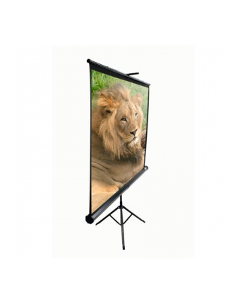 Elite Screens T85UWS1 Tripod Pull Up Screen 85'' 1:1 / Diagonal 215,9cm, W 152,4cm x H 152,4cm / Black case / Standard keystone eliminator / 4-side black masking border (Top: 3.8cm) / 160 Degrees viewing angle / Auto locking system / Easy to cl