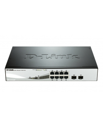 D-Link 8-port 10/100/1000 Gigabit PoE Smart Switch incl. 2 Combo 1000BaseT/SFP