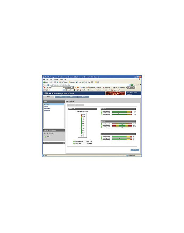 HP PDU MANAGEMENT MODULE AF400A główny