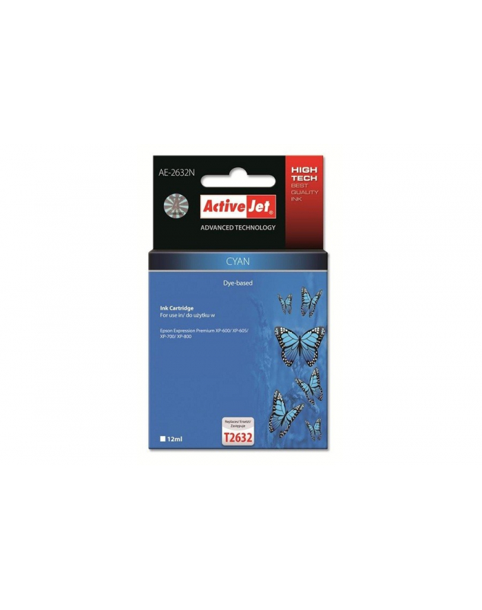 Tusz ACTIVEJET EPSON T2632 Cyan XP-600  XP-800    AE-2632N główny