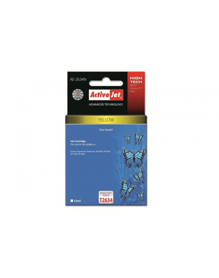 Tusz ACTIVEJET EPSON T2634 Yellow XP-600  XP-800 AE-2634N główny