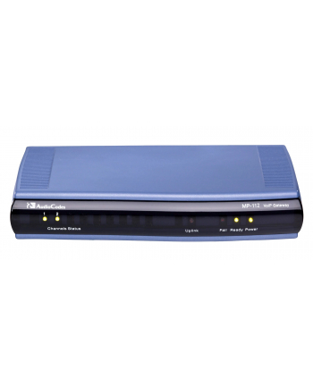 MediaPack 112 Analog VoIP Gateway, 2 FXS, SIP Package including 2 FXS analog lines, single 10/100 BaseT, AC power supply, G.711/723.1/726/727/729AB Vocoders, SIP