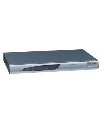 MediaPack 124 Analog VoIP Gateway,16 FXS, SIP Package for indoor deployments,AC-poweredincluding 16 FXS analog lines, single 10/100 BaseT, AC power supply, G.711/723.1/726/727/729AB Vocoders, SIP