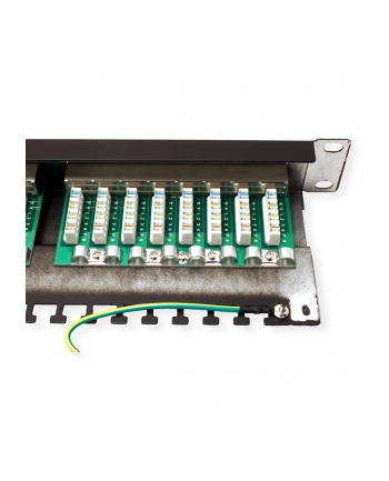 VALUE Cat.5e Patch Panel 24 Ports, STP, black