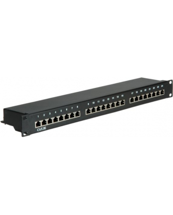 VALUE Cat.5e Patch Panel 24 Ports, STP, black