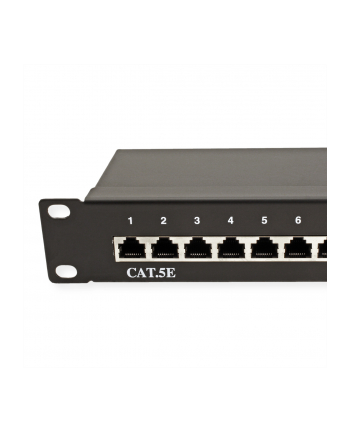 VALUE Cat.5e Patch Panel 24 Ports, STP, black