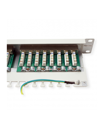 VALUE Cat.5e Patch Panel 24 Ports, STP, light grey