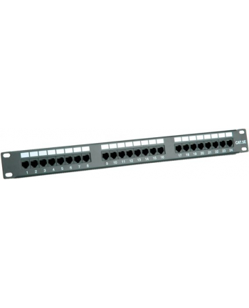 VALUE Cat.5e 19'' Patch Panel, 24 Ports, UTP, black