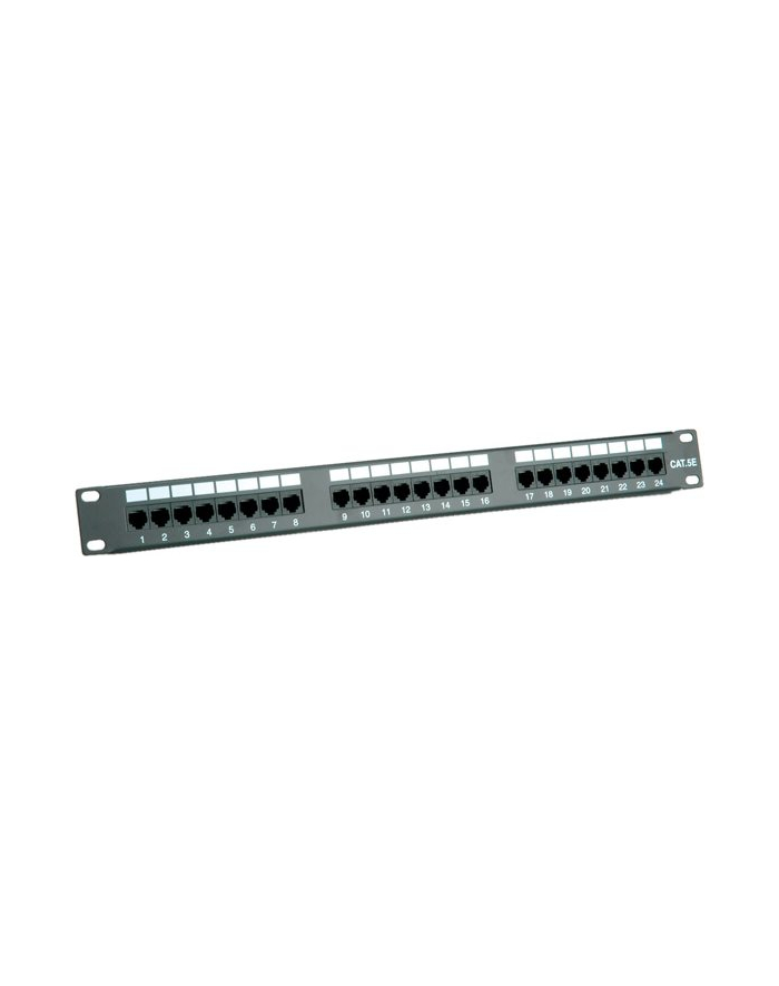 VALUE Cat.5e 19'' Patch Panel, 24 Ports, UTP, black główny