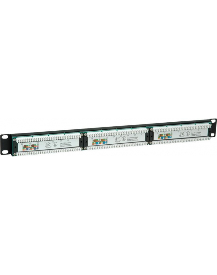 VALUE Cat.5e 19'' Patch Panel, 24 Ports, UTP, black główny