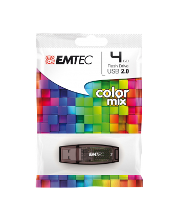 Emtec pamięć 4GB C410 USB 2.0 (odczyt - 18MB/s, zapis - 5MB/s) red