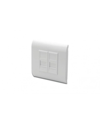 Ramka 80x80mm z adapterami 2x 22,5mm 2x Keystone nr 2