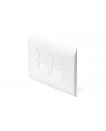 Ramka 80x80mm z adapterami 2x 22,5mm 2x Keystone nr 1