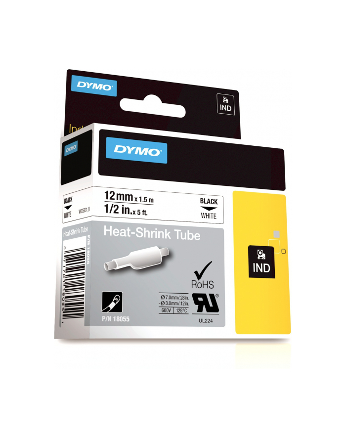 ETYKIETA RURKA TERMOKURCZLIWA BIAŁA 12mm 18055 główny