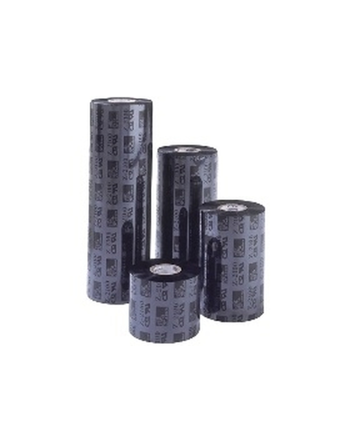 TAŚMA TEMOTRANSFEROWA 57MM/74M ZYWICA                            Taśma temotransferowa Zebra 57mm/74mb żywiczna,kolor czarny,gilza 0,5'' z nacięciem k główny