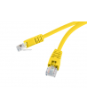 Patch cord kat.5e osłonka zalewana 0.25M żółty - nr 10