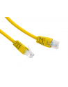 Patch cord kat.5e osłonka zalewana 0.25M żółty - nr 11