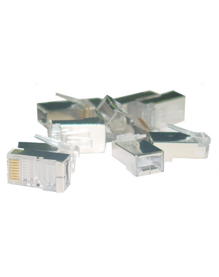 Wtyk RJ45 ekranowany kat.6 uniwersalny drut/linka 8P8C 100szt główny