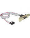 Gniazdo COM 9Pin (DB9M) x1 na śledziu (low profile) - nr 3