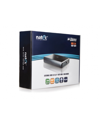 OBUDOWA NATEC RHINO NA DYSK 3.5 SATA USB 3.0 CZARNA