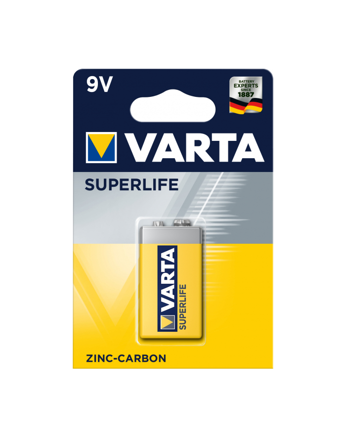 Baterie VARTA Superlife, E-Block, 9V 6F22 - 1 szt główny