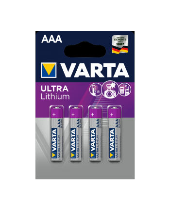 Baterie VARTA Professional Lithium, Micro AAA - 4 szt