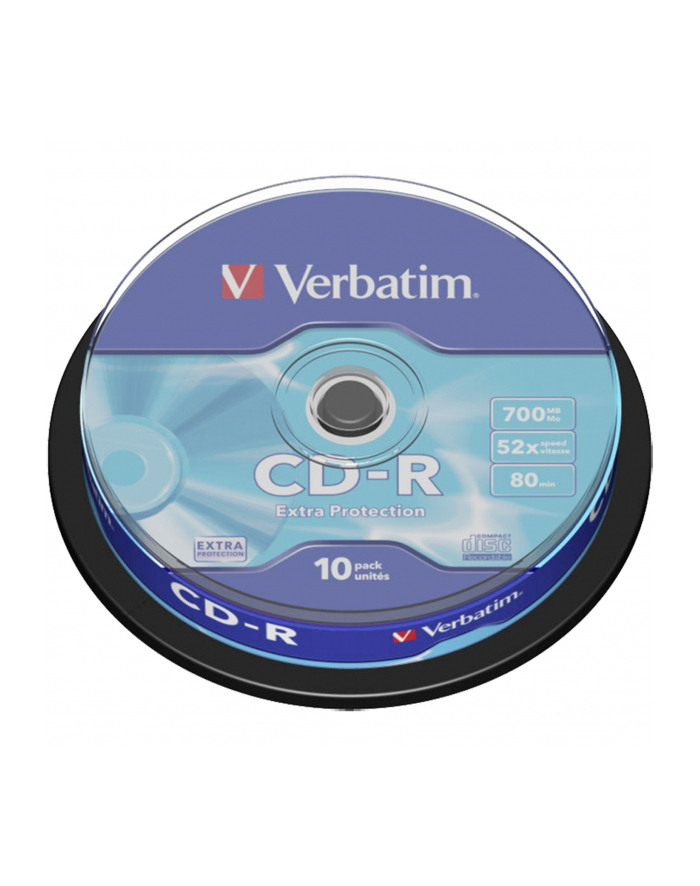 Verbatim CD-R [ cake box 10 | 700MB | 52x | DataLife ] główny