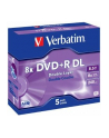 Verbatim DVD+R DL [ jewel case 5 | 8.5GB | 8x | matte silver ] - nr 20