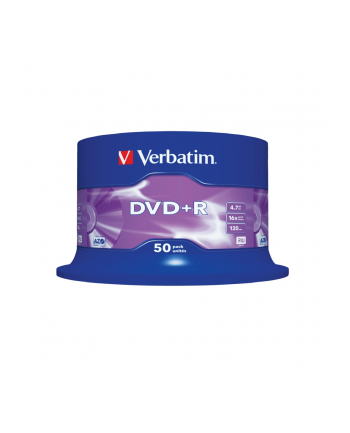 Verbatim DVD+R [ cake box 50 | 4.7GB | 16x | matte silver ]