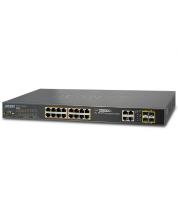 PLANET WGSW-20160HP 16x GE PoE 4xSFP 802.3at