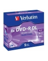 Verbatim DVD+R DL [ jewel case 5 | 8.5GB | 8x | matte silver ] - nr 2