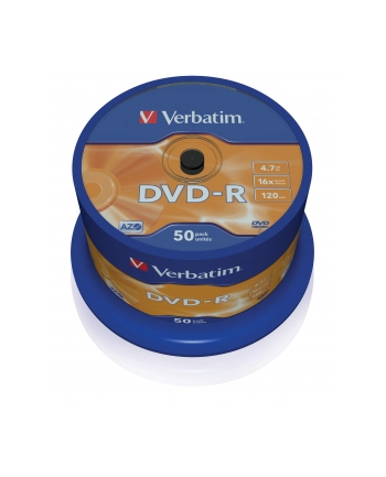 Verbatim DVD-R [ cake box 50 | 4.7GB | 16x | matte silver ] nr 1