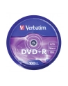 Verbatim DVD+R [ cake box 100 | 4.7GB | 16x | matte silver ] - nr 25
