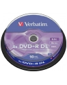Verbatim DVD+R DL [ cake box 10 | 8.5GB | 8x | matte silver ] - nr 36