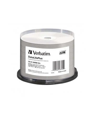 Verbatim CD-R [ spindle 50 | 700MB | 52x | white wide printable ] nr 1