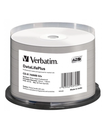 Verbatim CD-R [ spindle 50 | 700MB | 52x | white wide printable ] nr 2