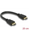 KABEL HDMI-HDMI HIGH SPEED ETH. 25CM DELOCK (V1.4 LAN TV) - nr 14