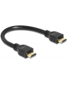 KABEL HDMI-HDMI HIGH SPEED ETH. 25CM DELOCK (V1.4 LAN TV) - nr 15