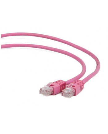 Patch cord ekranowany FTP kat.6e osłonka zalewana 5M różowy