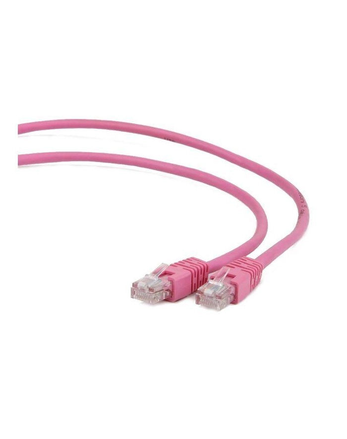 Patch cord ekranowany FTP kat.6e osłonka zalewana 5M różowy główny