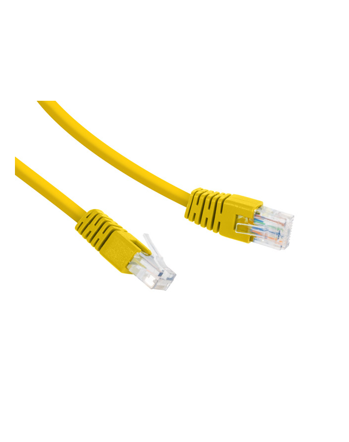 Patch cord kat.5e osłonka zalewana 1.5M żółty główny