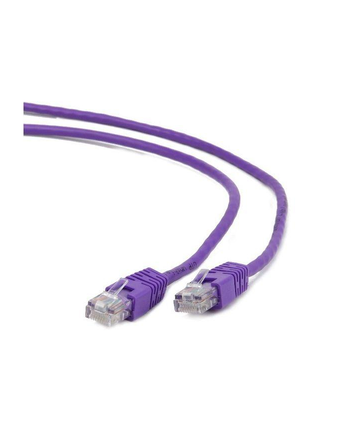 Patch cord ekranowany FTP kat.6e osłonka zalewana 0.25M fioletowy główny